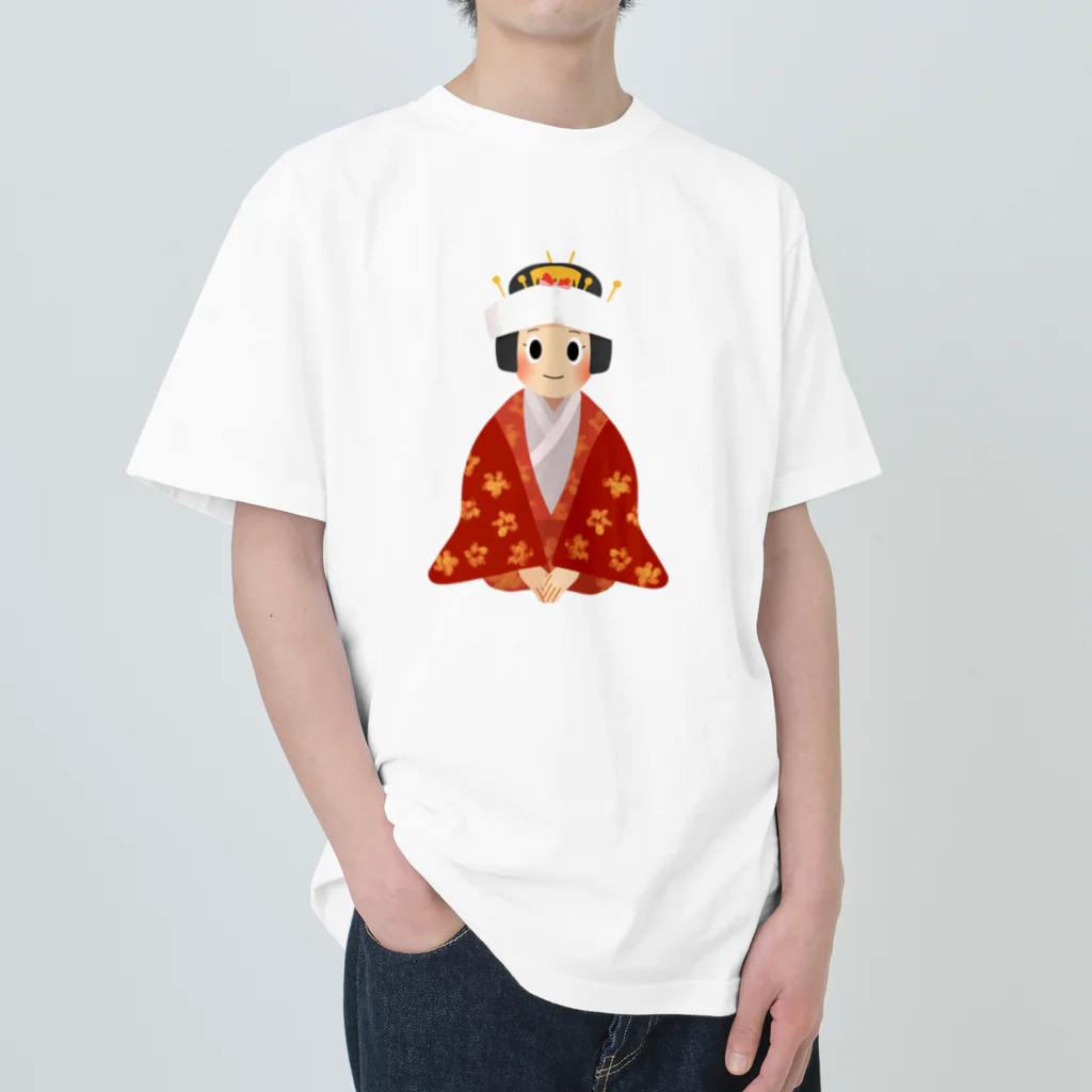 Mashiro2023の和装の花嫁 ヘビーウェイトTシャツ