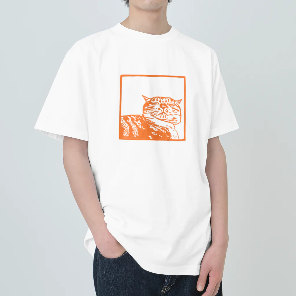 Sonokichiの愛猫大福 ヘビーウェイトTシャツ