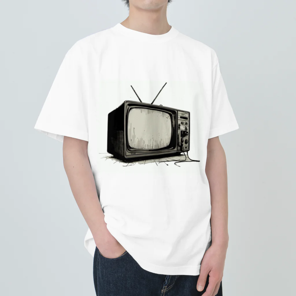 jamfish_goodiesの昭和テレビ Heavyweight T-Shirt