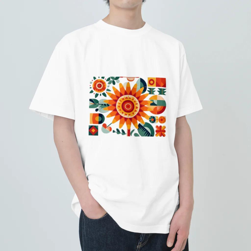 太陽の光に包まれて　Wrapped in Sunlightの太陽のキスに包まれて ヘビーウェイトTシャツ