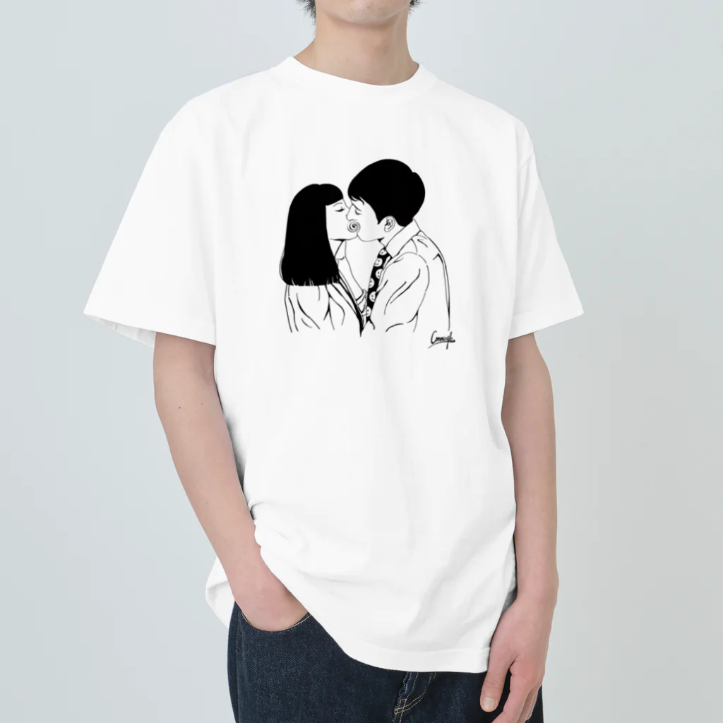 NAUCTIONの純白の愛 Heavyweight T-Shirt
