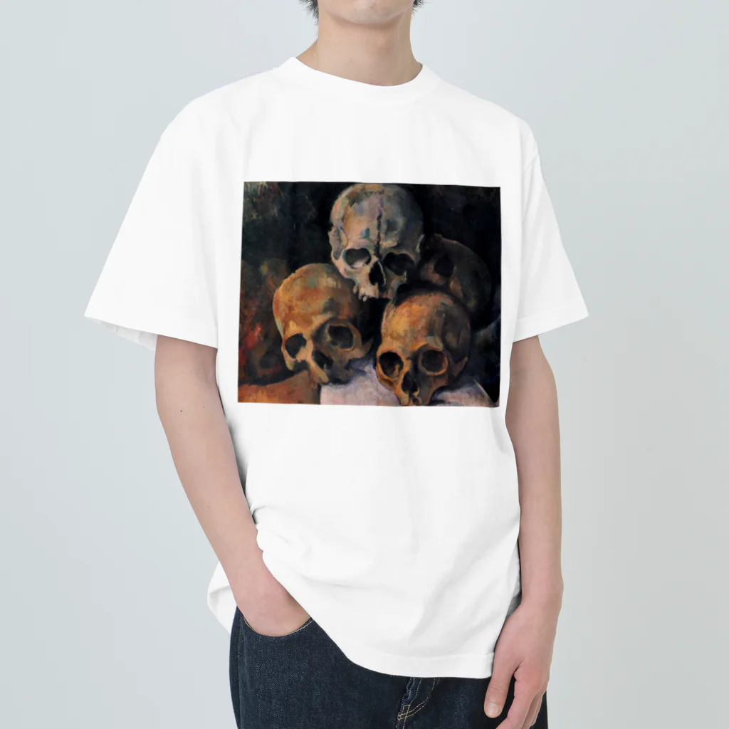 世界美術商店の積み重ねた骸骨 / Pyramid of Skulls ヘビーウェイトTシャツ