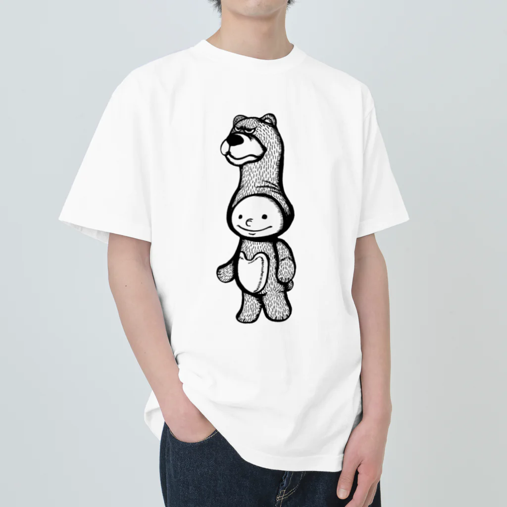 筆ペン画家 原良輔の着ぐるみくん Heavyweight T-Shirt