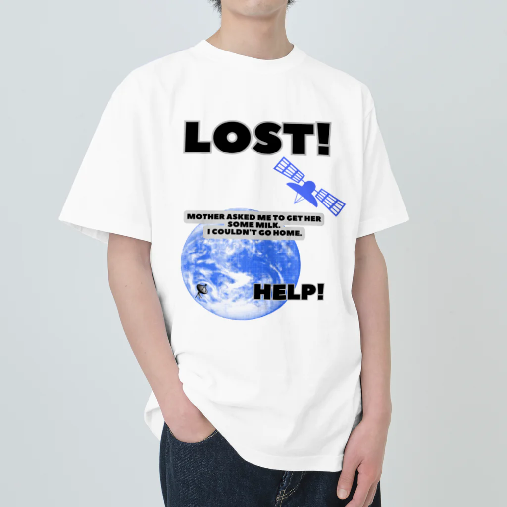 ㌍のるつぼのI got lost. ヘビーウェイトTシャツ