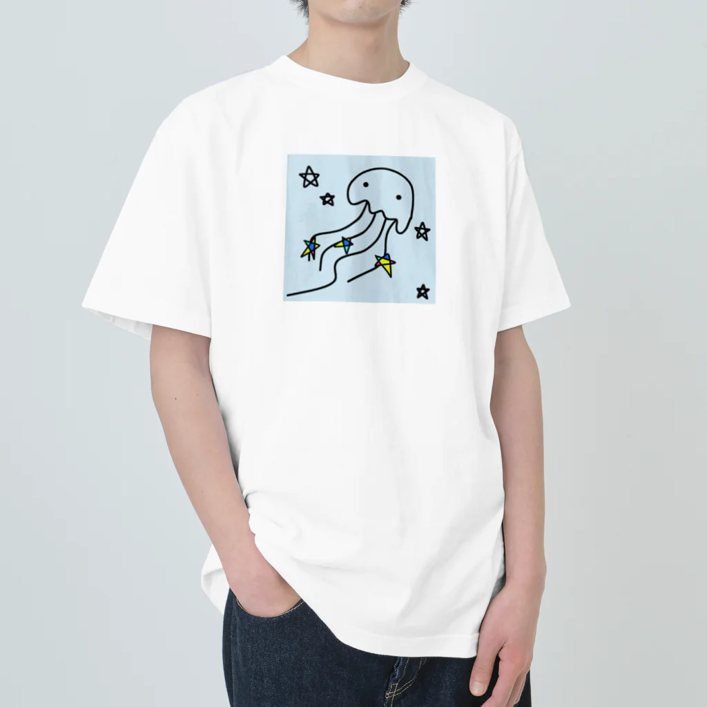 handmade asyouareの天の川のクラゲ Heavyweight T-Shirt