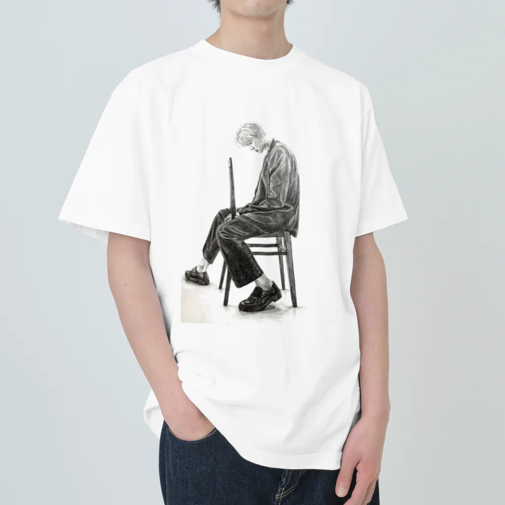 Hoai.art.jpのファンアート EXO チャンヨル　Chanyeol fanart  Heavyweight T-Shirt