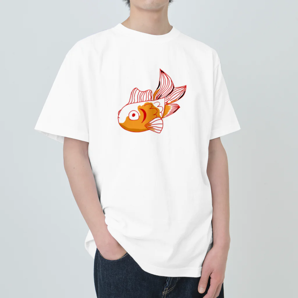 しぜんのグッズの出目金くん Heavyweight T-Shirt