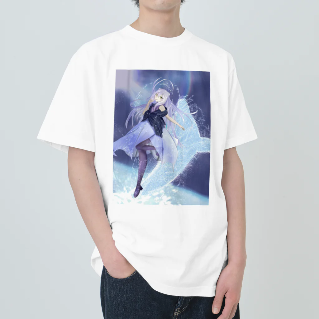 raito-vのイルカの妖精 Heavyweight T-Shirt