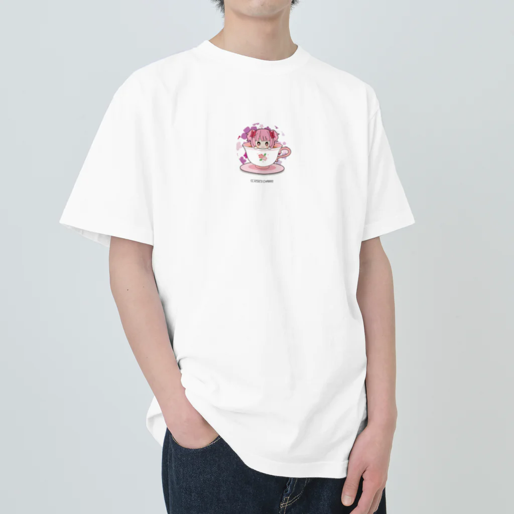 咲羽ポエムショップの咲きちゃん ヘビーウェイトTシャツ