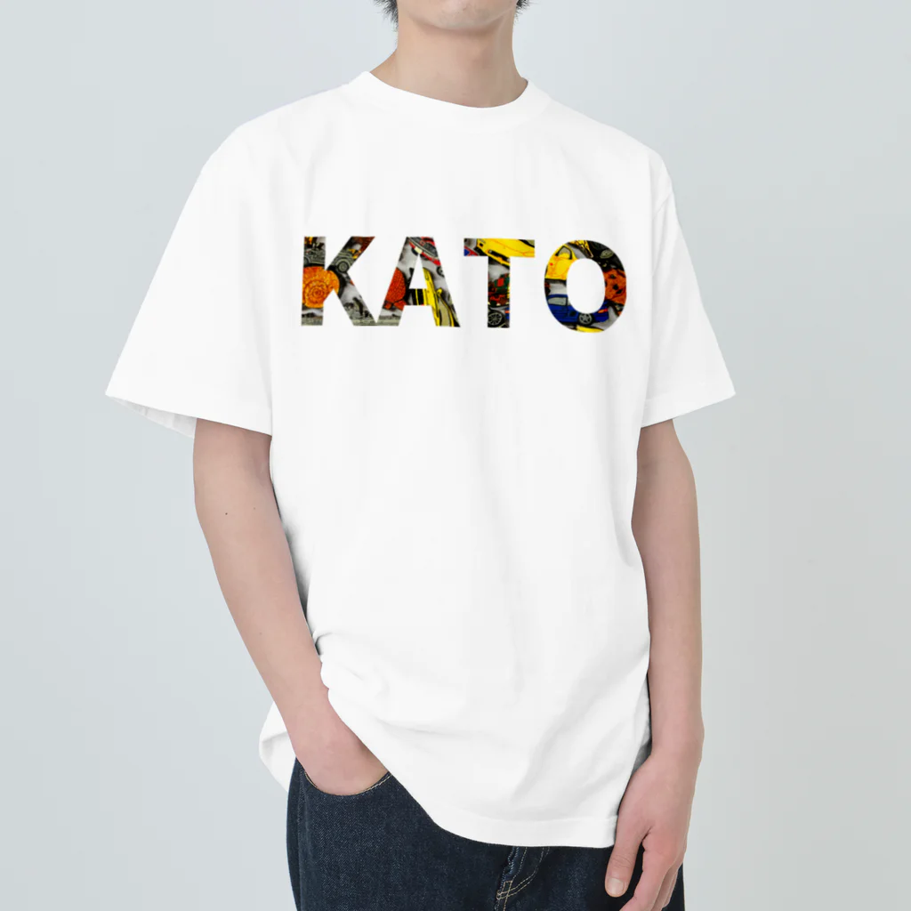 KATO & 木工房So whatのKATOロゴ_01 ヘビーウェイトTシャツ