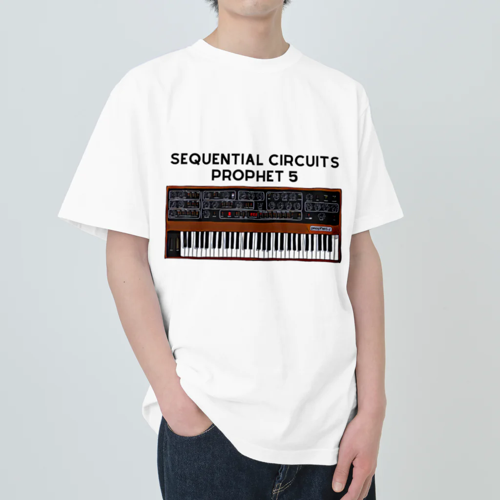 Vintage Synthesizers | aaaaakiiiiiのSequential Circuits Prophet 5 Vintage Synthesizer Heavyweight T-Shirt