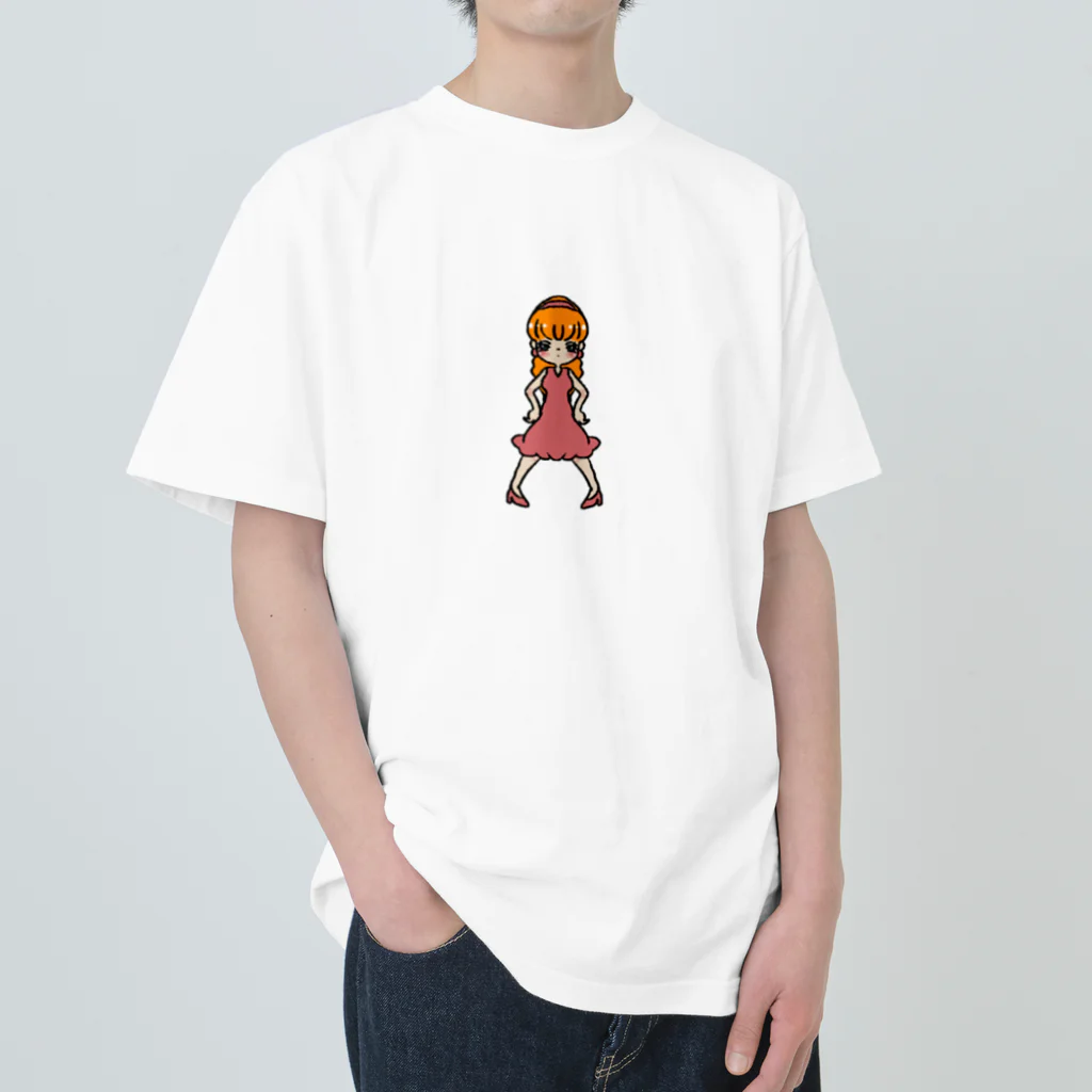 popokoroのツンなドヤッ子ちゃん☆ ヘビーウェイトTシャツ