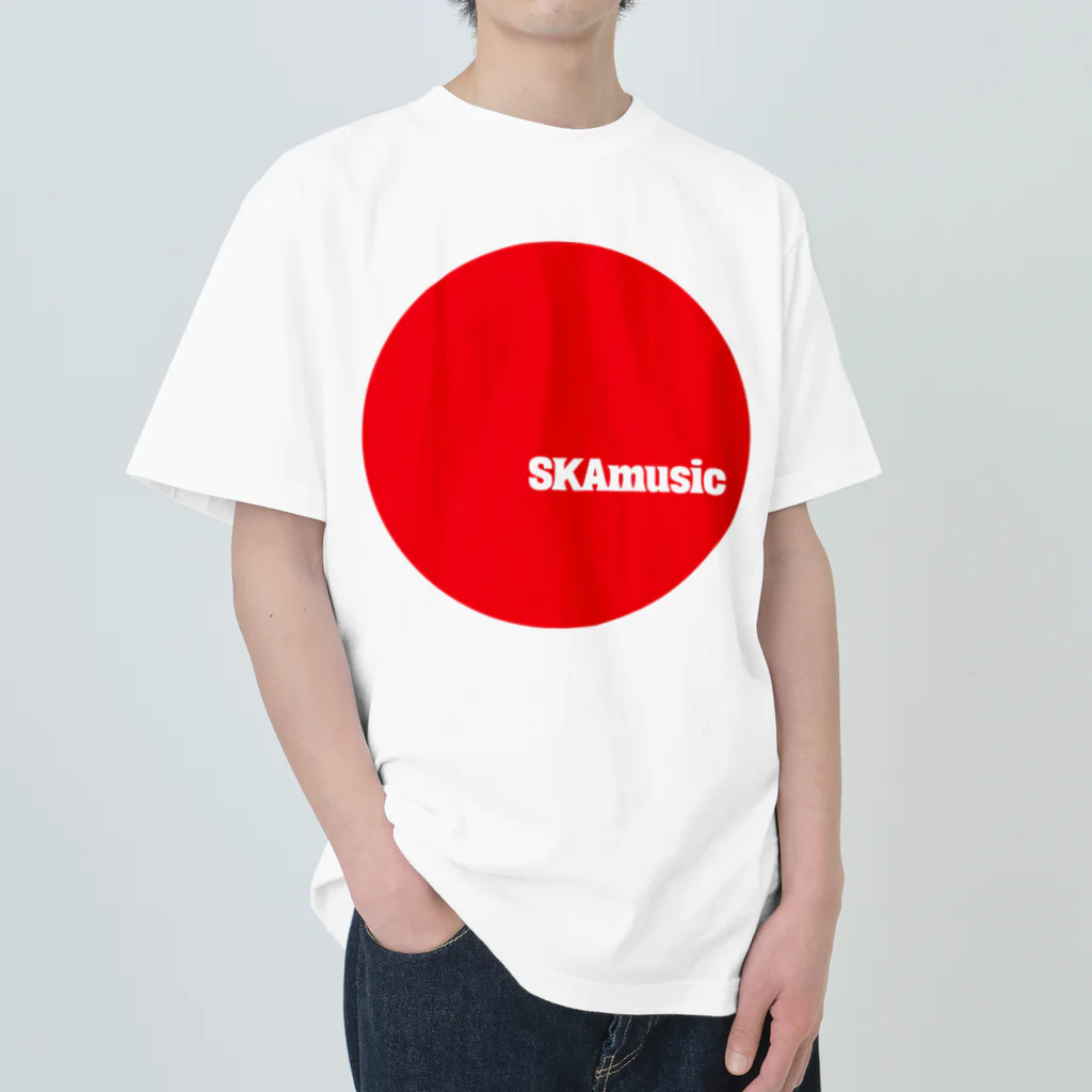 skamuzik a go goのSKAmusic 赤マル Heavyweight T-Shirt