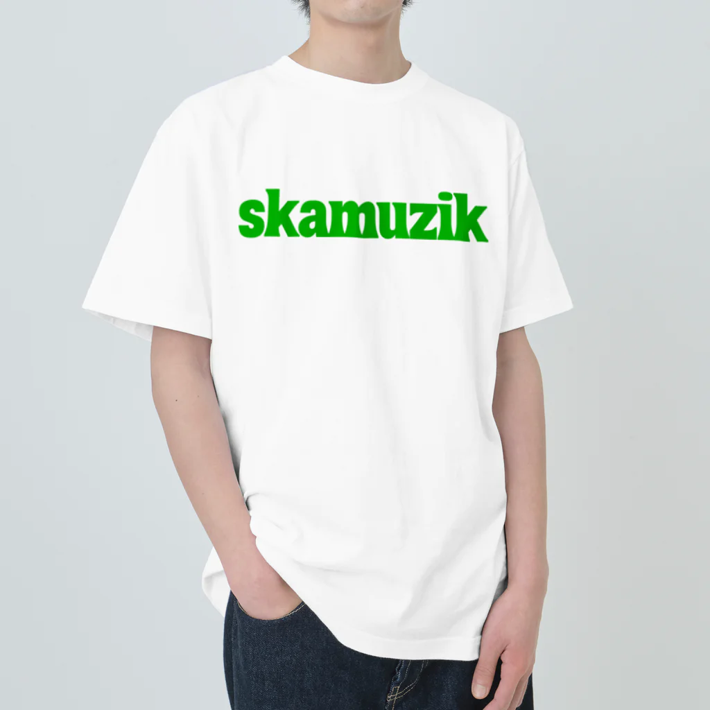 skamuzik a go goのskamuzikミドリ Heavyweight T-Shirt