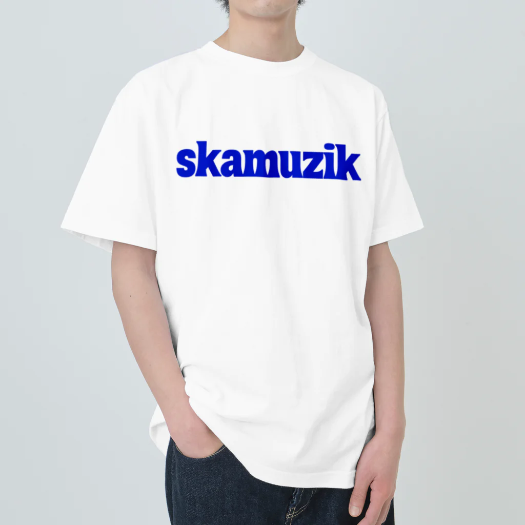 skamuzik a go goのskamuzikアオ ヘビーウェイトTシャツ