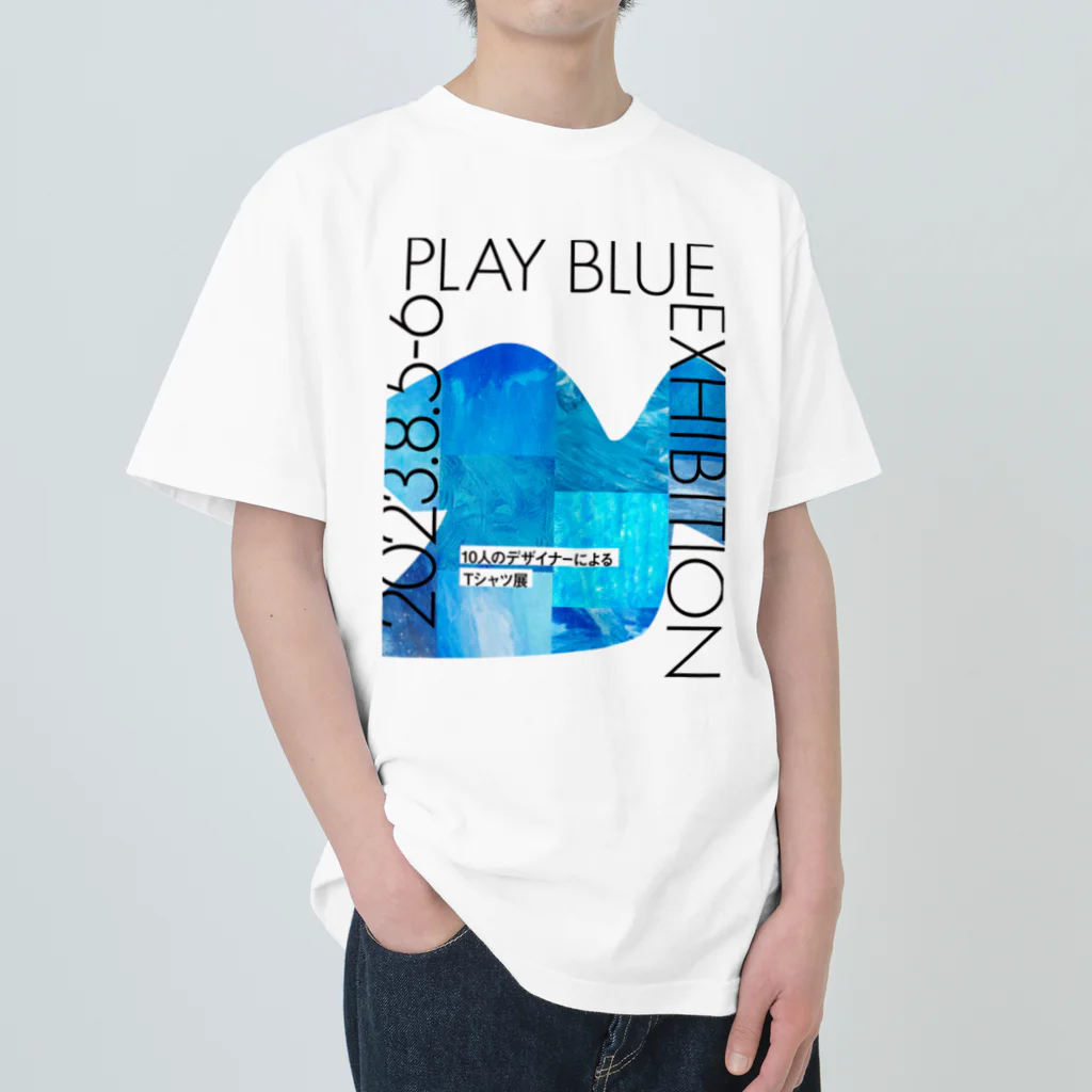 YUKA WATANABE | YUKASUKE Designの【展示DM Tシャツ②】PLAY BLUE EXHIBITION  ヘビーウェイトTシャツ