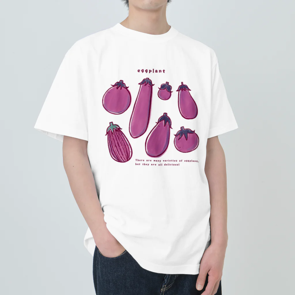 Aランチサラダ付SHOPの夏のeggplantさん2 ヘビーウェイトTシャツ