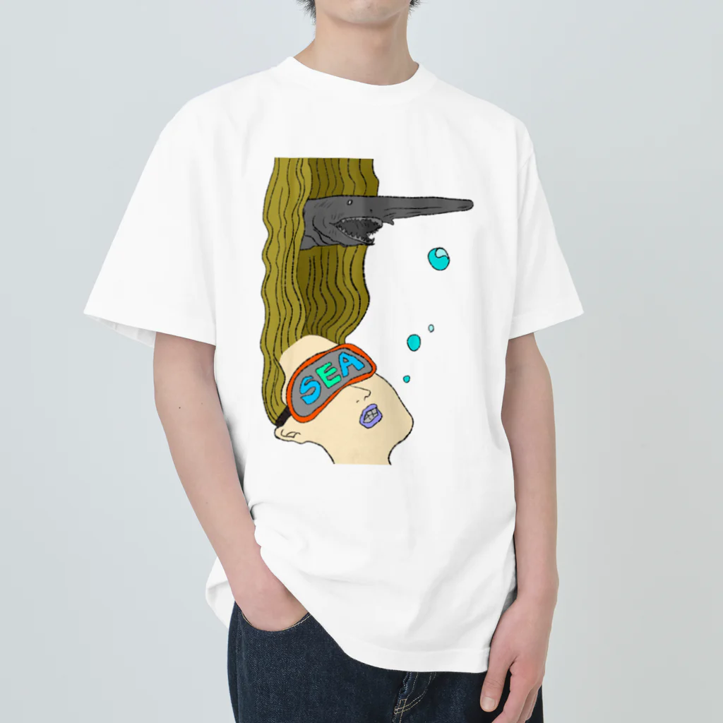 donmakiの深海の夏 ヘビーウェイトTシャツ
