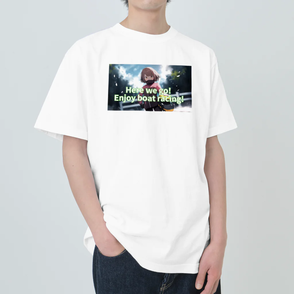 競艇デザイングッズ専門”BOATRACE SHOP”のもうすぐ優勝戦！ Heavyweight T-Shirt