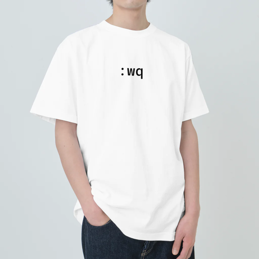 remsuiminのvim :wq 保存して終了 Heavyweight T-Shirt