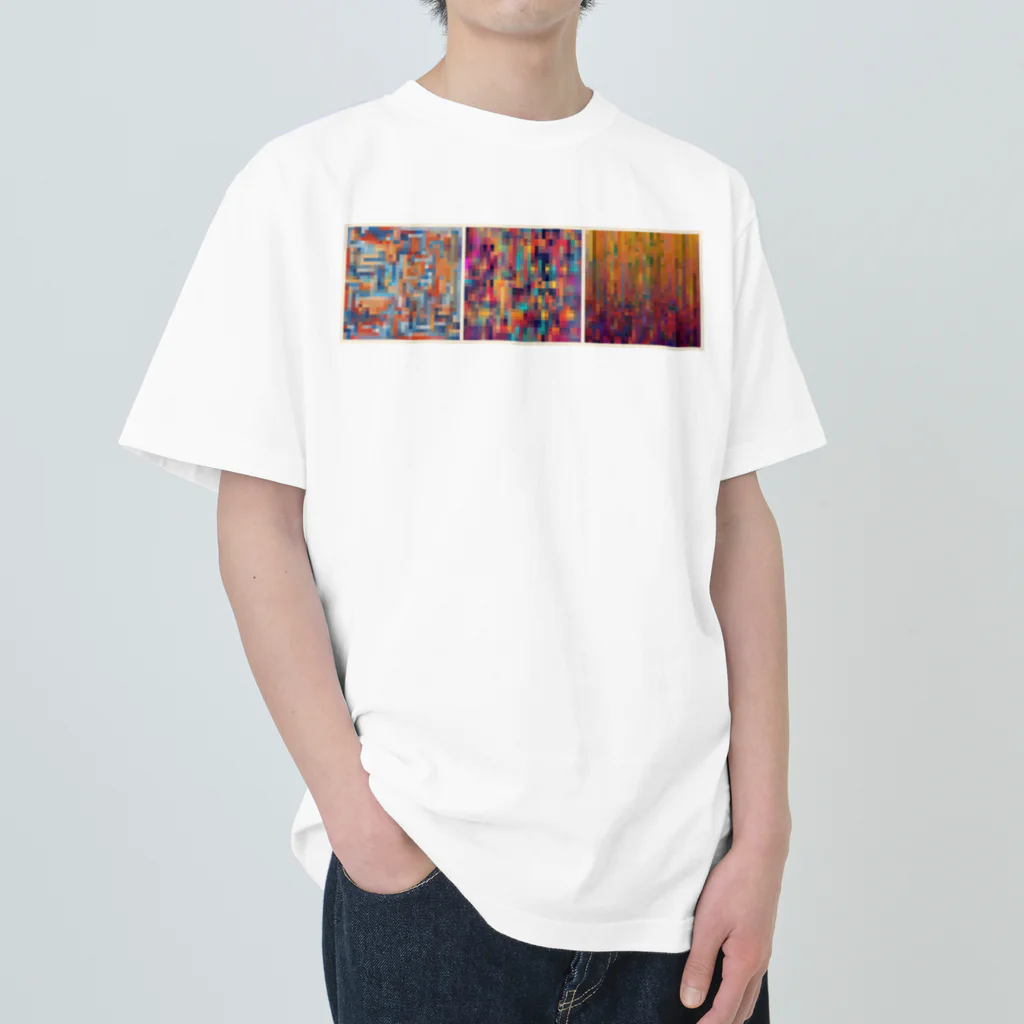 ABP’s Artworksのモザイクアート ヘビーウェイトTシャツ