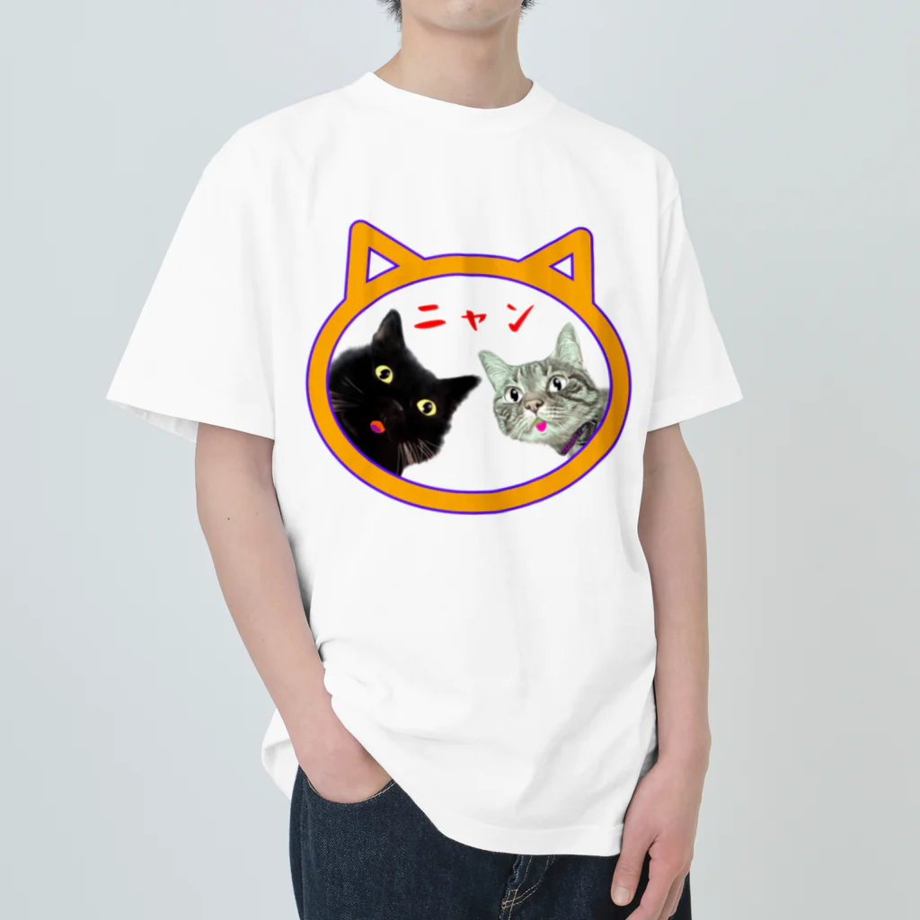 Studio chagaのにゃん ヘビーウェイトTシャツ