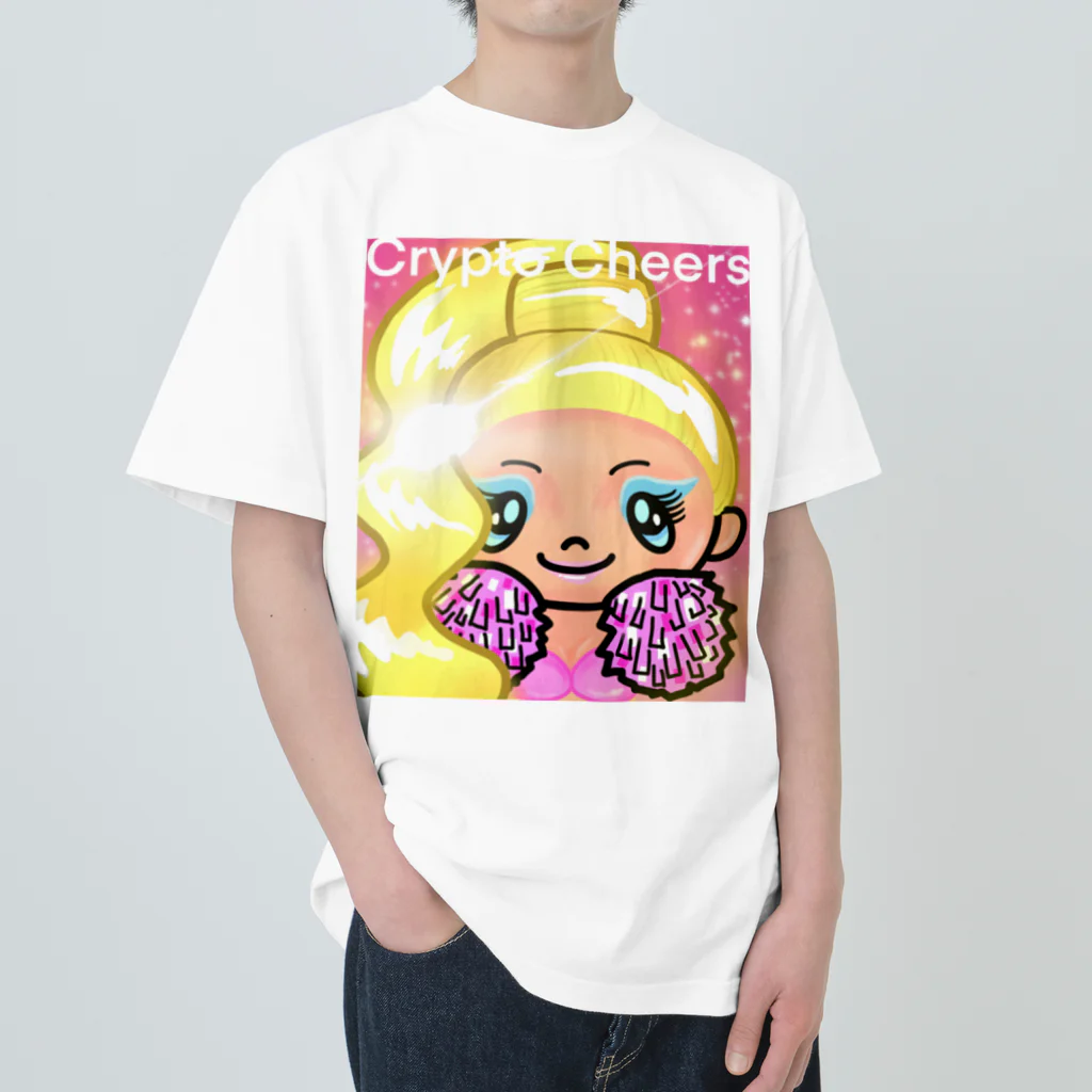 Link Creation online SHOPのCrypto Cheers3 ヘビーウェイトTシャツ