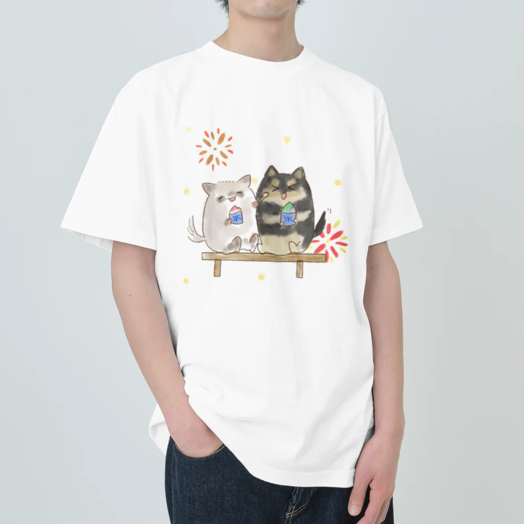 せとのお店屋さんの【斗希ちゃん&明日希ちゃん】 ヘビーウェイトTシャツ