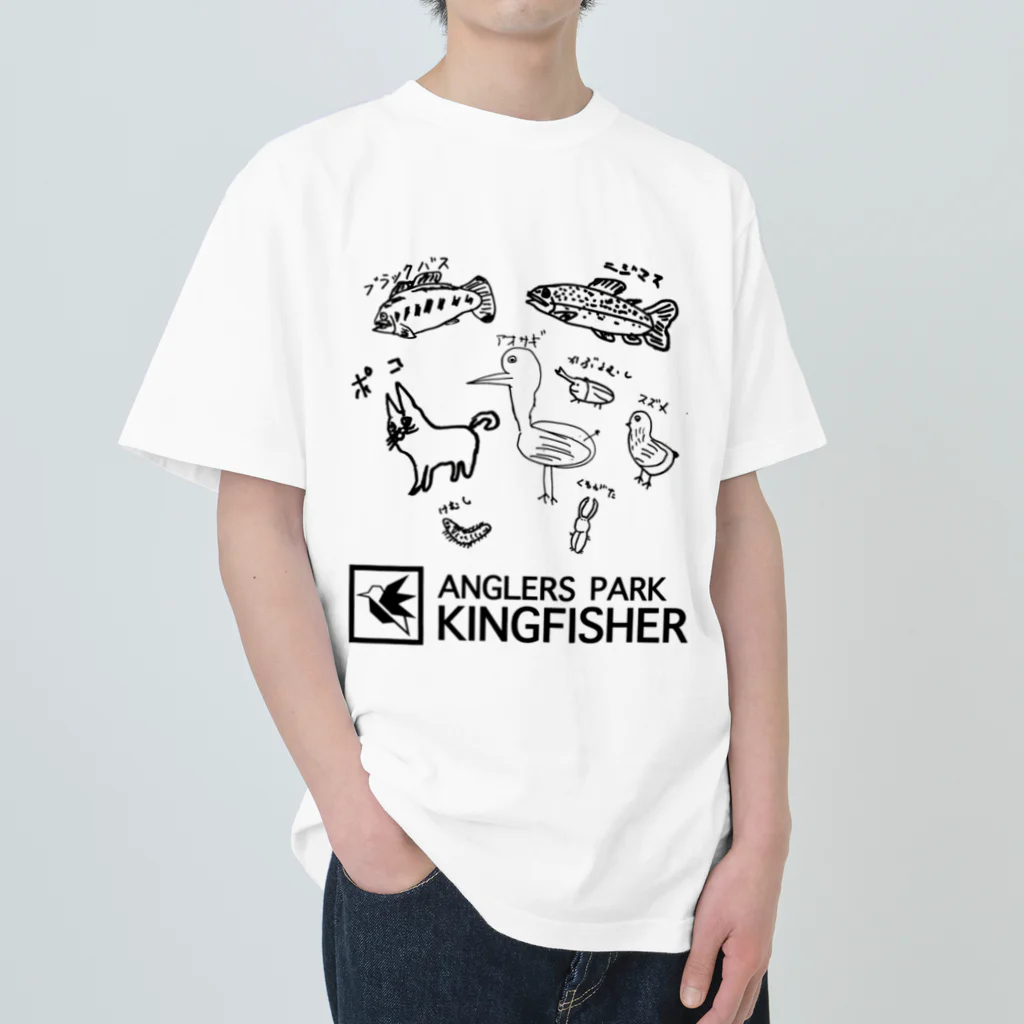 anglerspark_kingfisherのKoki OKAGAWA -Family- ヘビーウェイトTシャツ