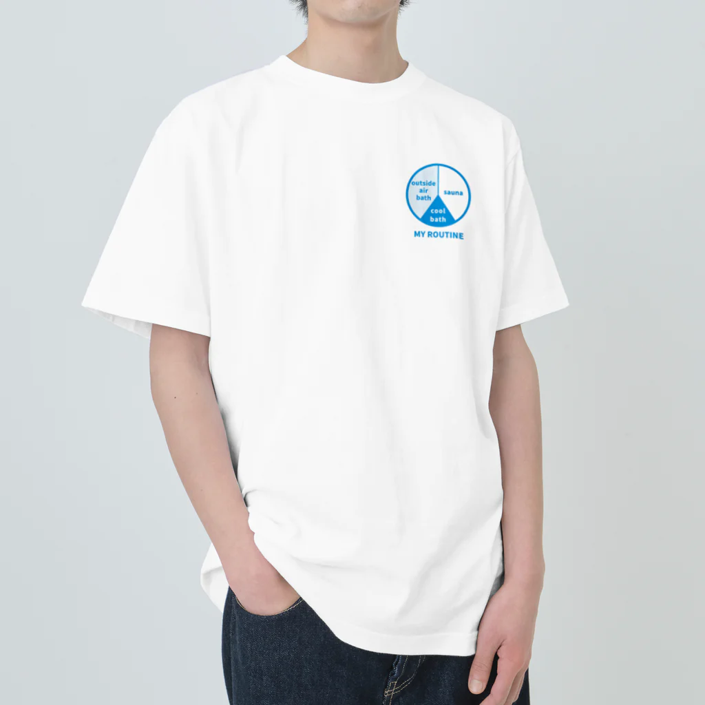 湯殿 -YUDEN-のサウナルーティン(バランスタイプ) ヘビーウェイトTシャツ