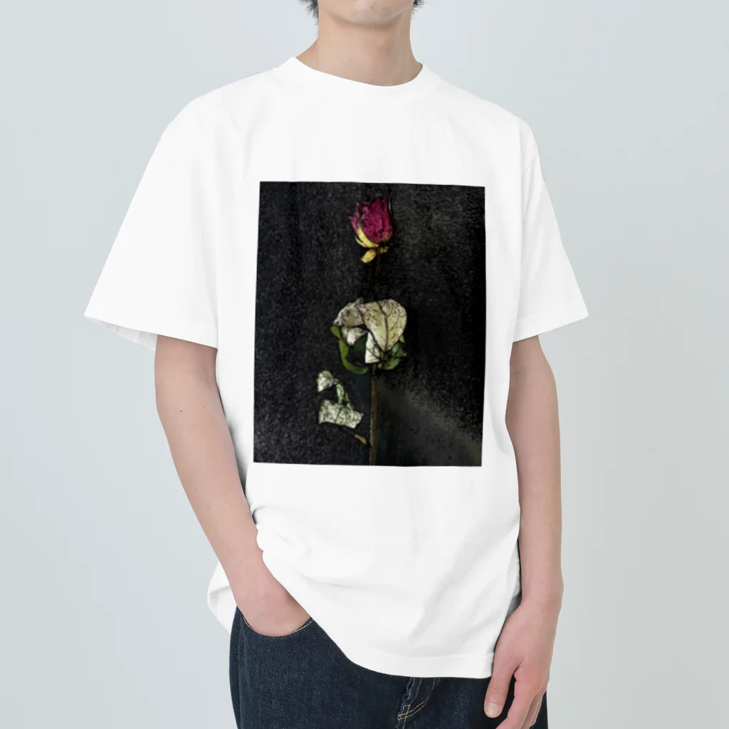 ぬーん。の薔薇です。 ヘビーウェイトTシャツ