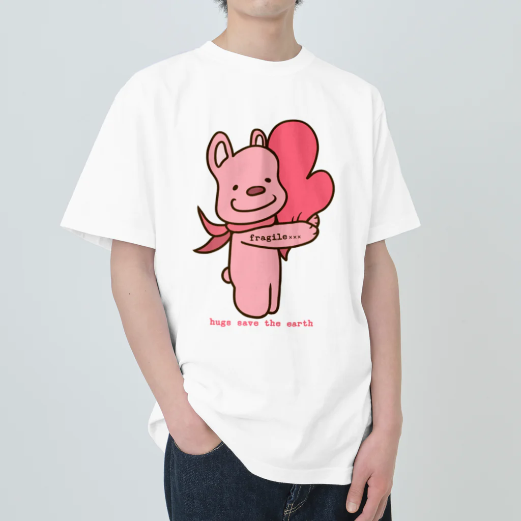 fragile×××のhugs save the earth ヘビーウェイトTシャツ