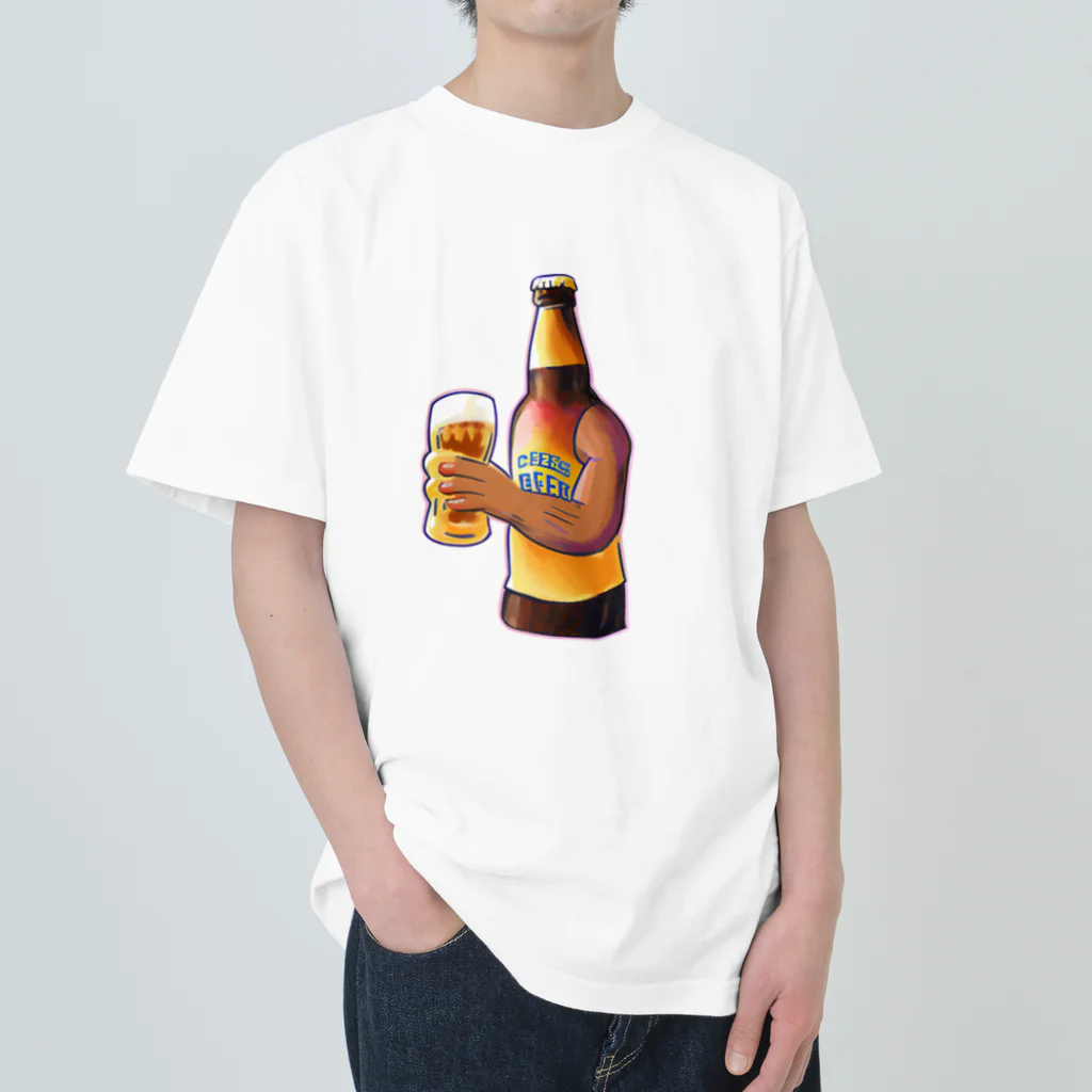 ssggrrのビール乾杯くん Heavyweight T-Shirt