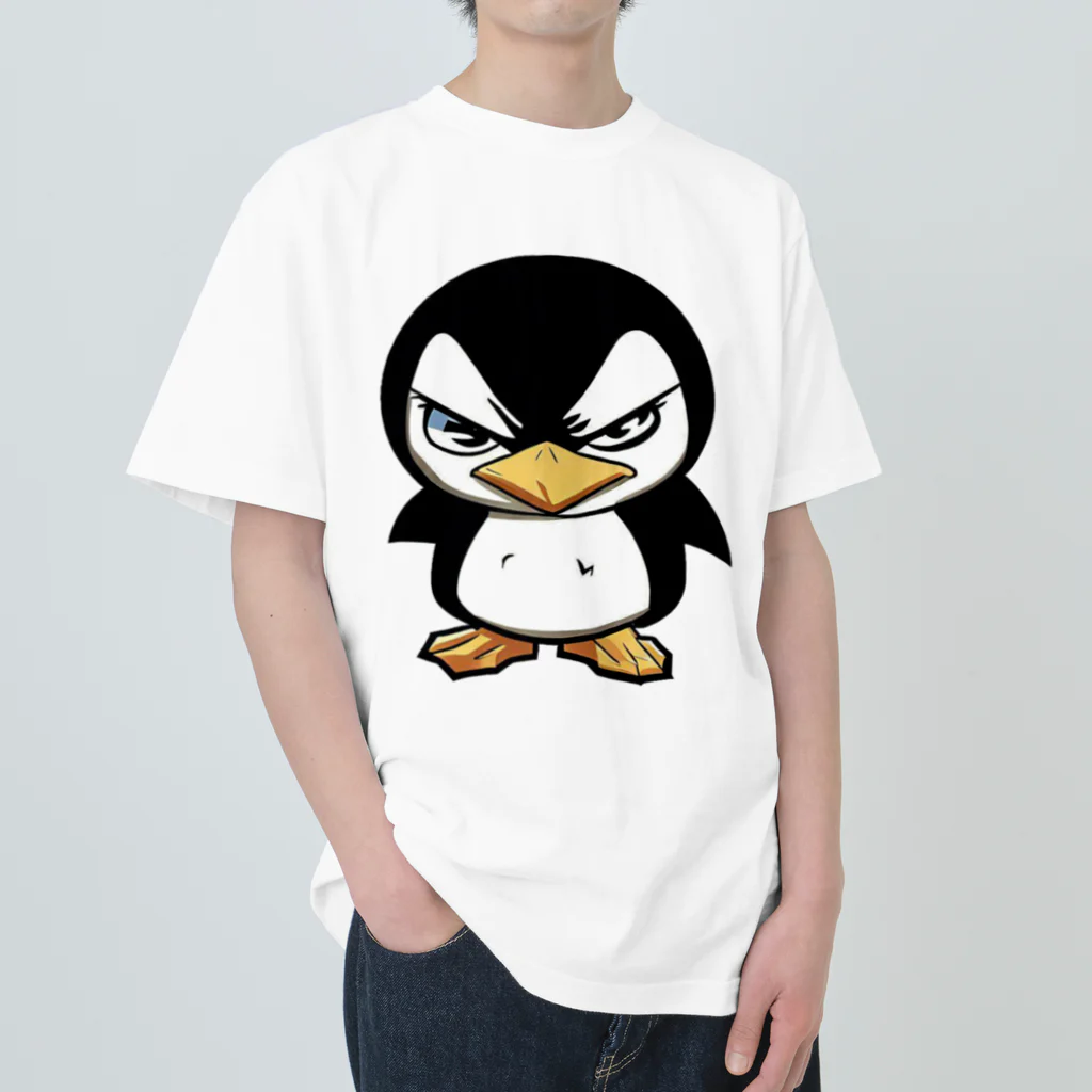 スバルSUZURI店のnaughty penguin 01 Heavyweight T-Shirt