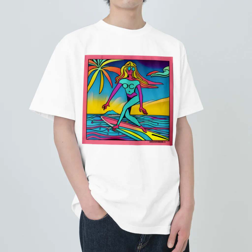 COCOSURFのサイケデリックCOCO Heavyweight T-Shirt