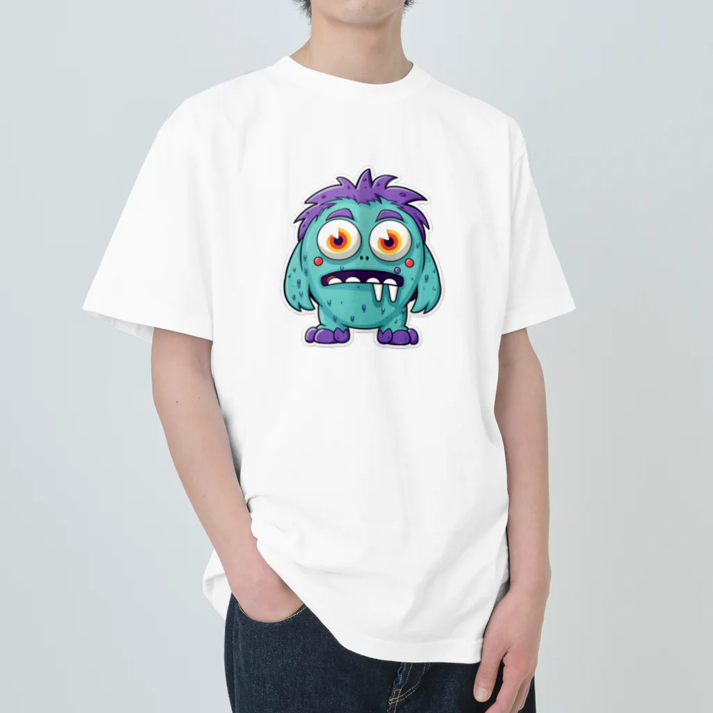 GoodsGalaxyArtの優しいモンスター・コルドくん Heavyweight T-Shirt