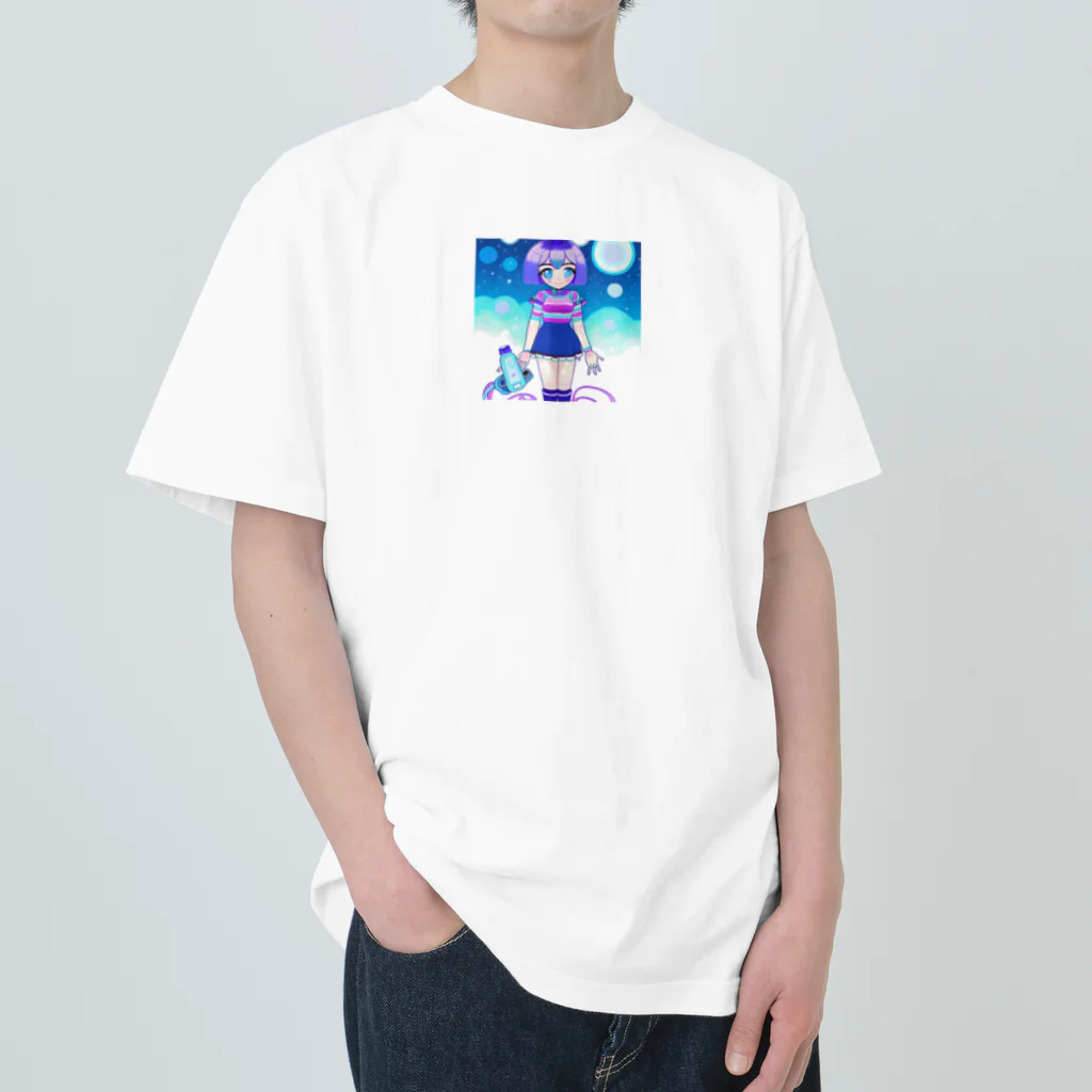 the blue seasonのルナちゃん ヘビーウェイトTシャツ