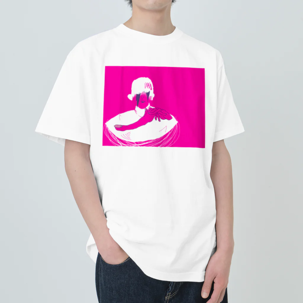 サブカルビジネスセンター尼崎の紫の柔肌 Heavyweight T-Shirt