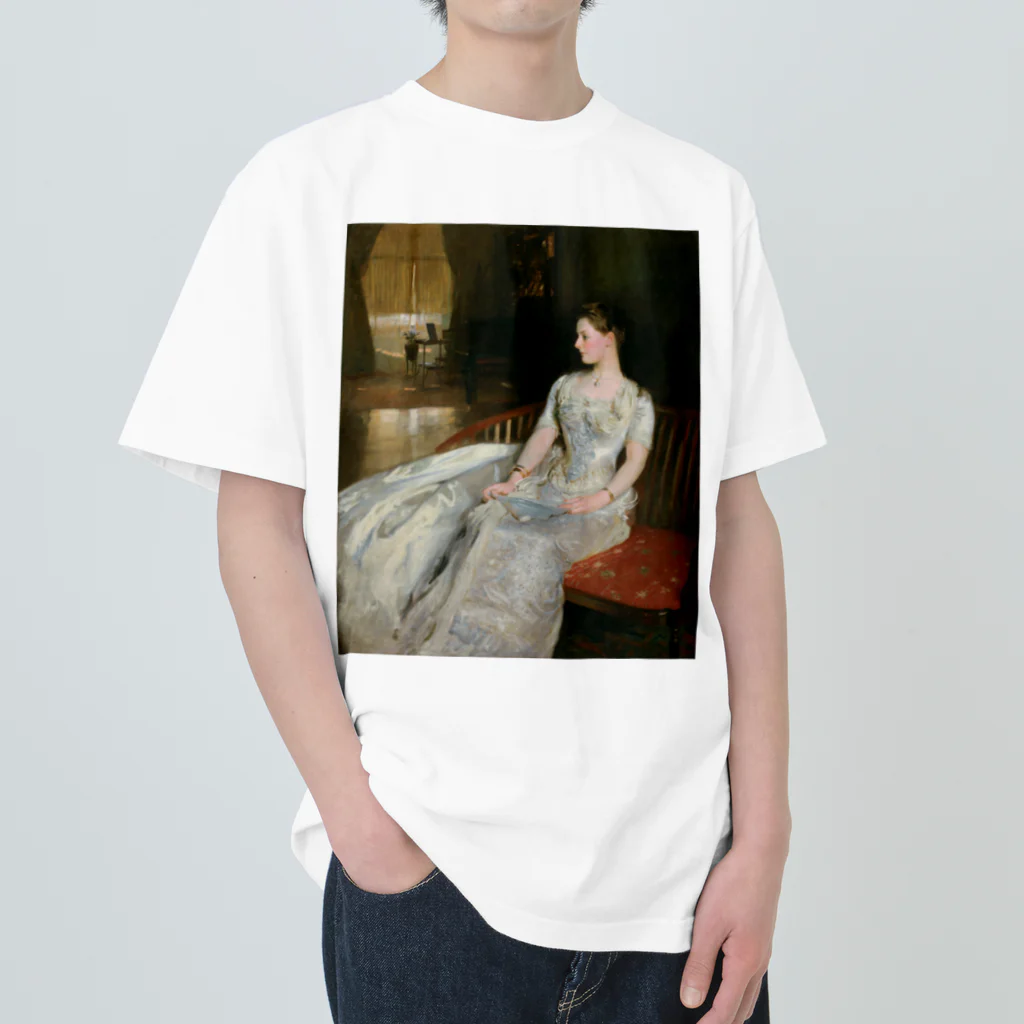 世界美術商店のセシル・ウェイド夫人の肖像 / Portrait of Mrs. Cecil Wade ヘビーウェイトTシャツ