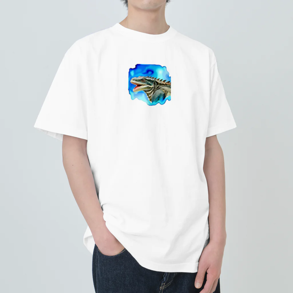 ZUKASAMAの迫るオオトカゲ🦎 Heavyweight T-Shirt