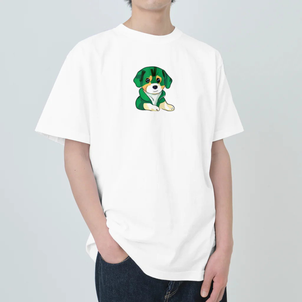 kappaのかわいい子犬 Heavyweight T-Shirt