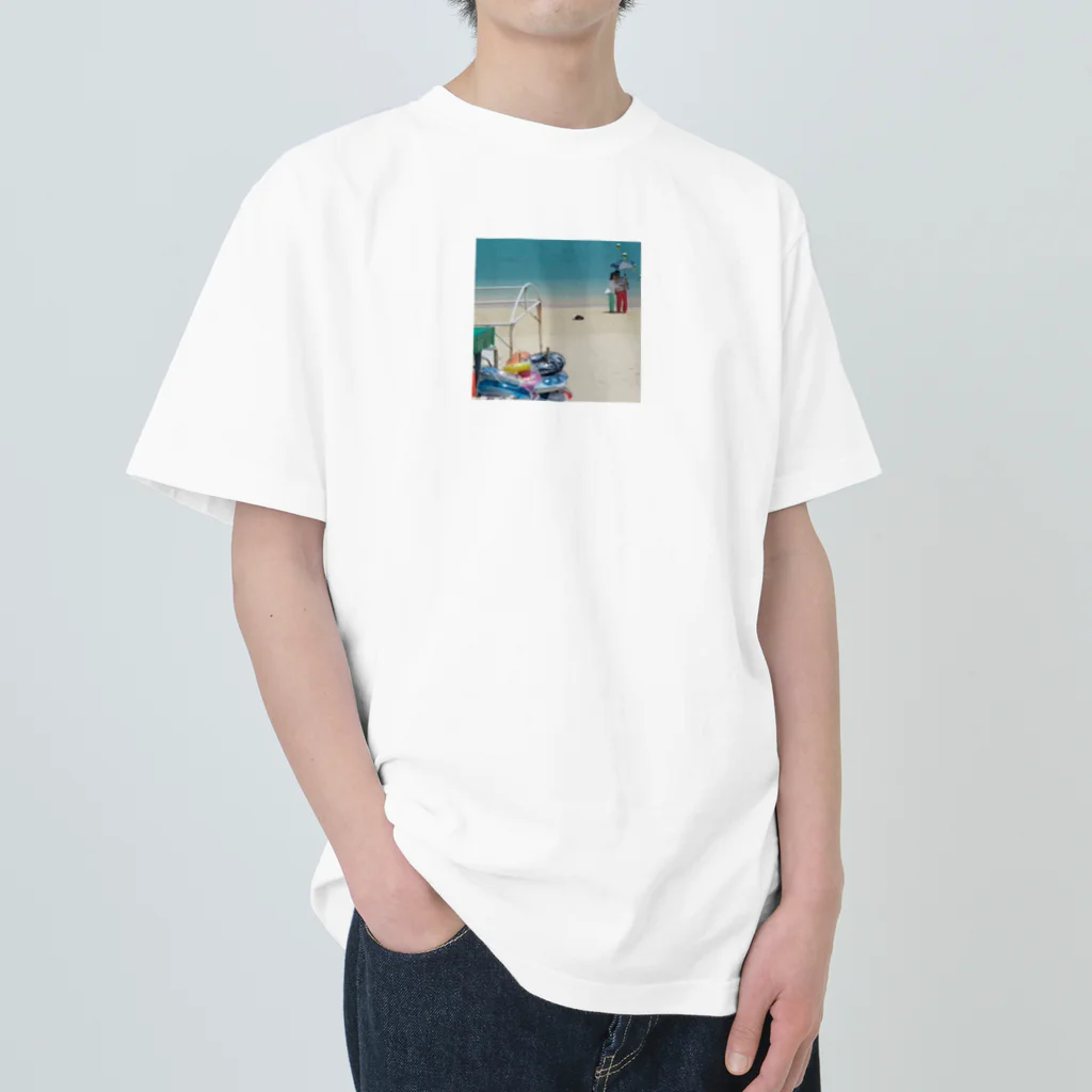 ★☆★Japan・Goods★☆★の沖縄の砂浜をプリントしたグッズ ヘビーウェイトTシャツ
