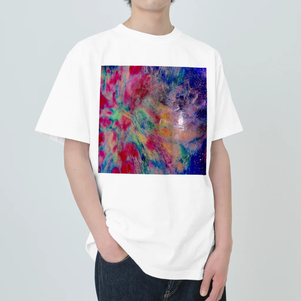 【抽象画】melty moon【フルイドアート】のキャンディ ヘビーウェイトTシャツ