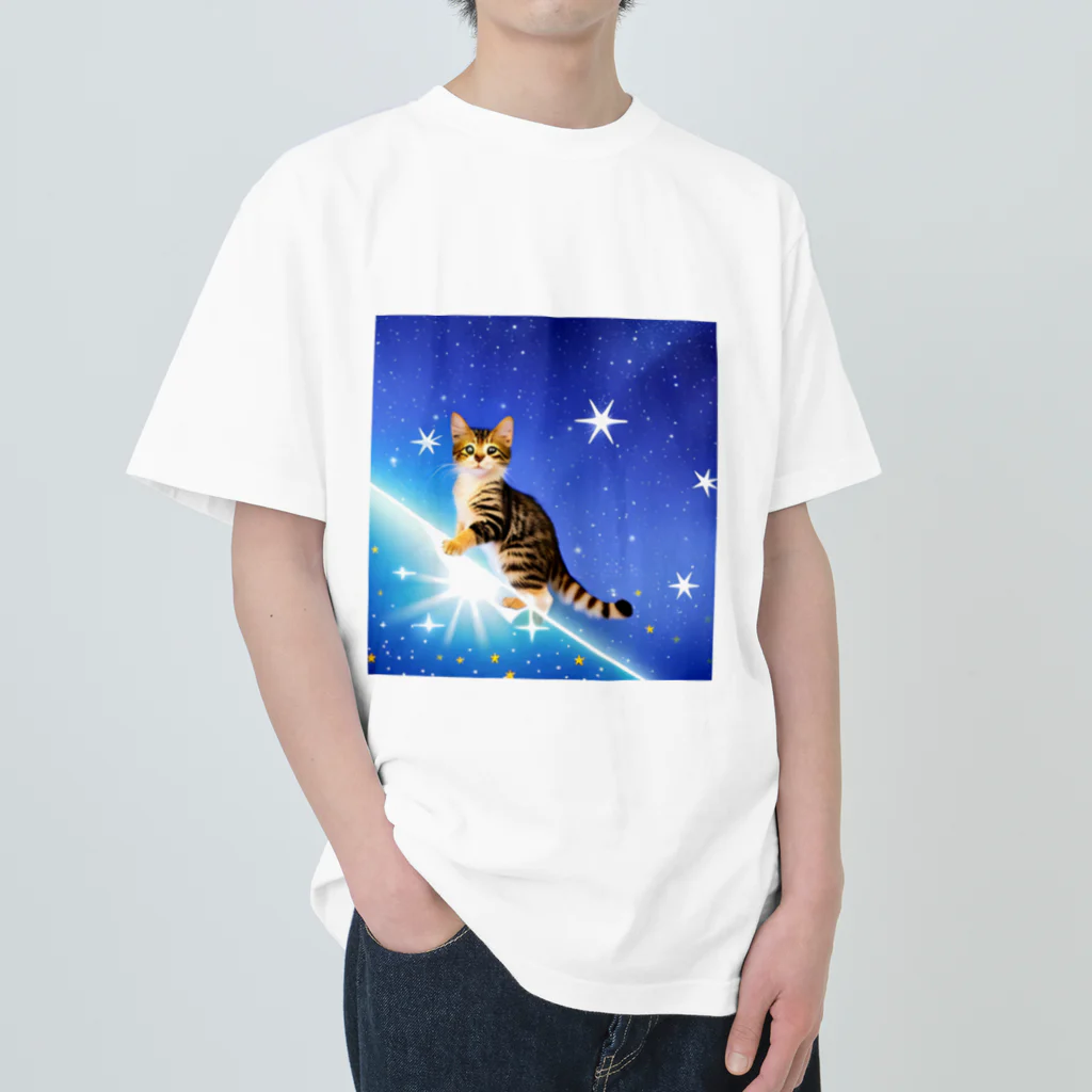 ふあもこキャットランドのステラキャットチェイサー Heavyweight T-Shirt