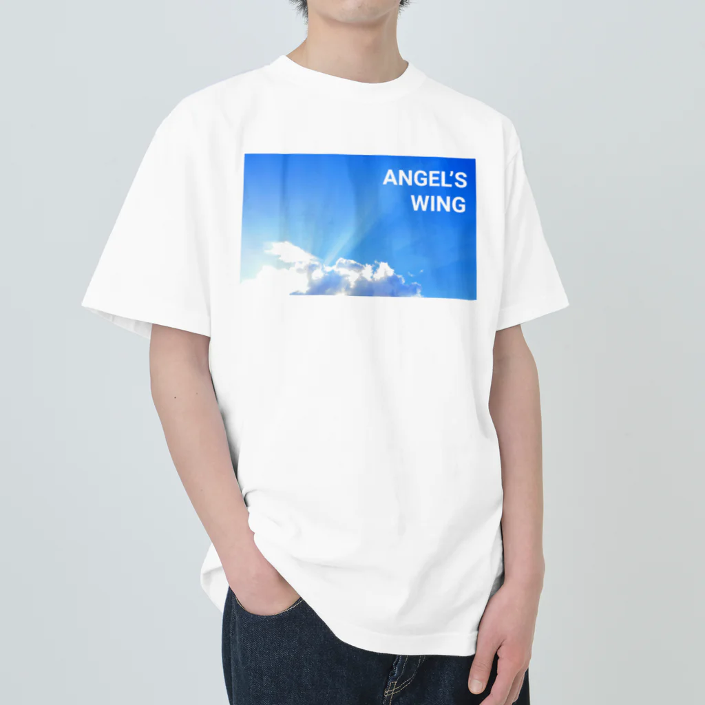 kazu_gの天使の羽！ ANGEL’S  WING Heavyweight T-Shirt