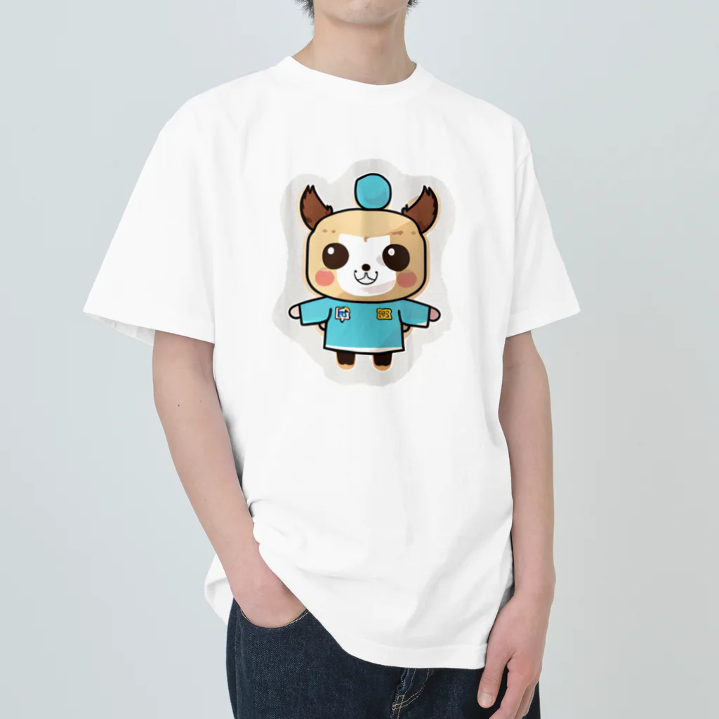 tamagonokoのカンフードッグくん ヘビーウェイトTシャツ