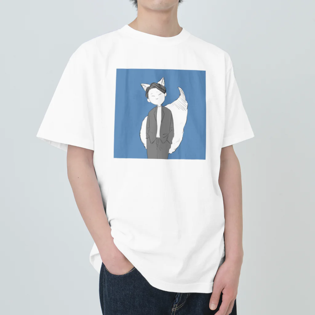 キヨ商店のきつねのしらかわさん Heavyweight T-Shirt