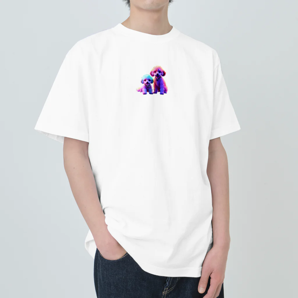 MaKenEekaRaのネオントイプードル Heavyweight T-Shirt