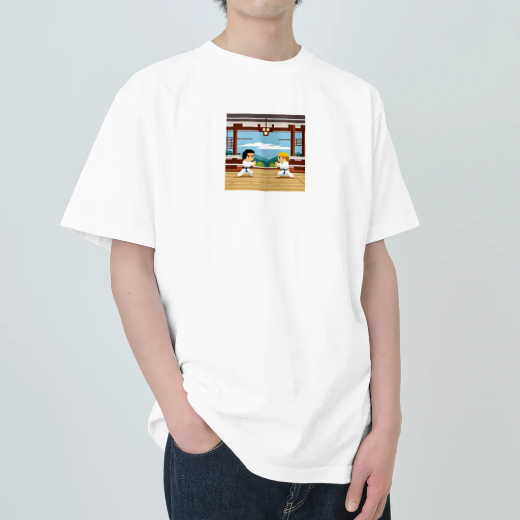 shibasannの格闘ゲーム中 ヘビーウェイトTシャツ