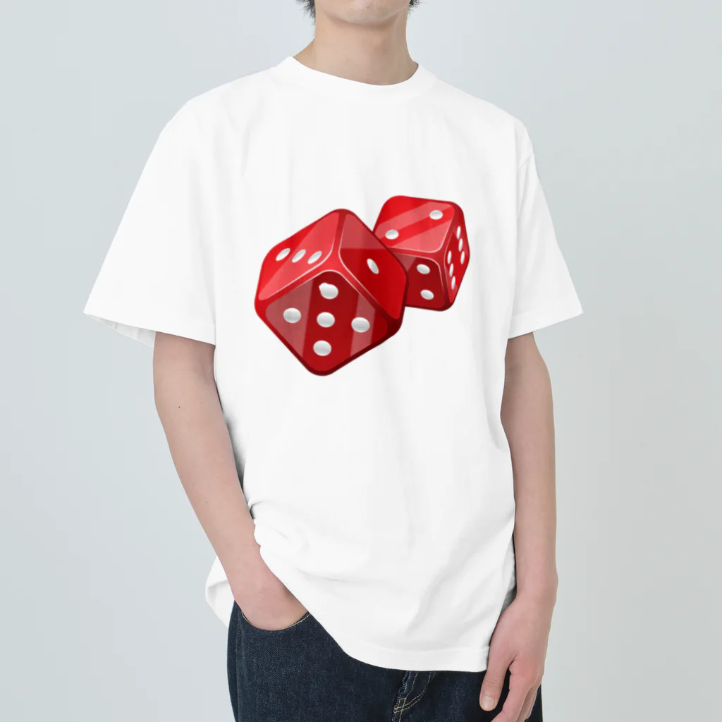 COOL&SIMPLEのRed Dice ヘビーウェイトTシャツ